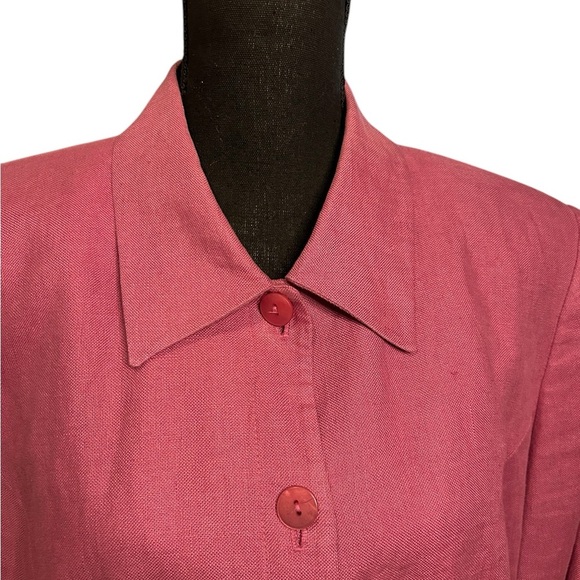 Style & Co Pink Linen Blazer, Size 16. - Picture 4 of 5